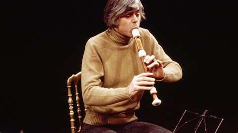 Recorder player and conductor Frans Brüggen 